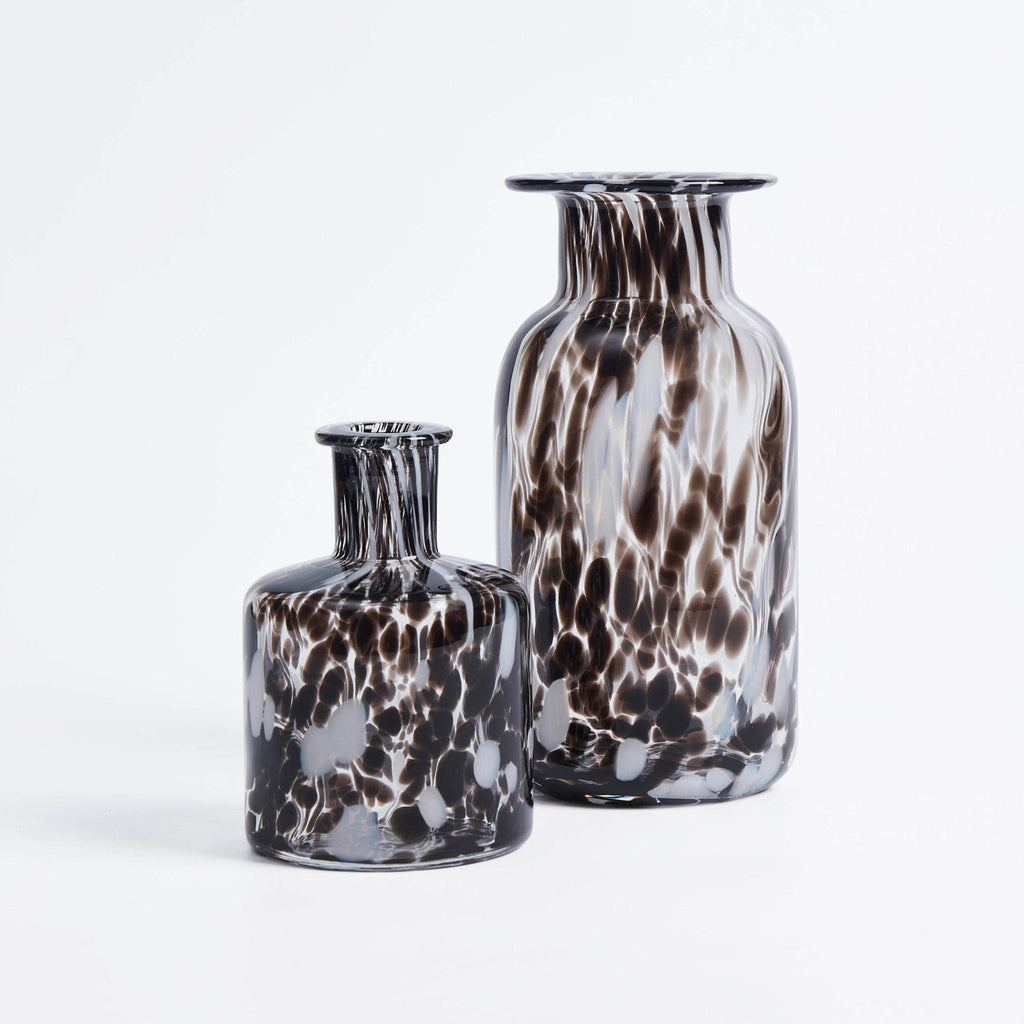 Jasmine Confetti Vase - Black/White